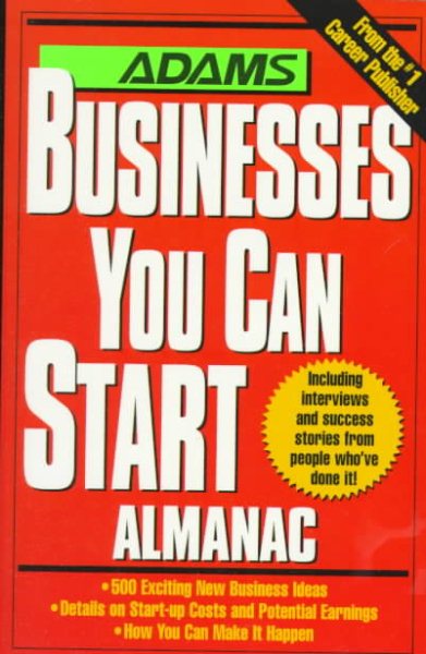 Adams Businesses You Can Start Almanac cover