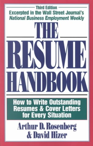 Resume Handbook (3rd) cover