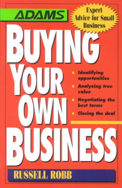 Buying Your Own Business (Expert Advice for Small Business) cover