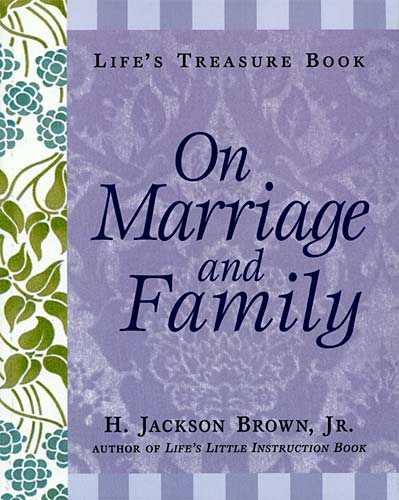 Life's Treasure Book on Marriage and Family cover
