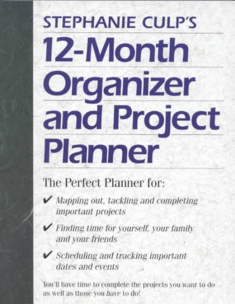 Stephanie Culp's 12-Month Organizer and Project Planner cover