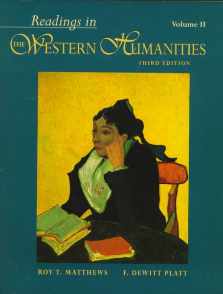 2: Readings in the Western Humanities, 3rd edition, Volume II cover