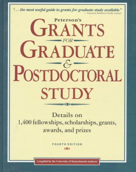 Peterson's Grants for Graduate & Postdoctoral Study (GRANTS FOR GRADUATE AND POST-DOCTORAL STUDY) cover