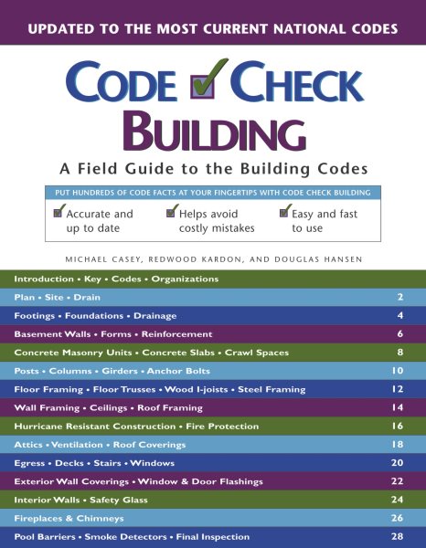 Code Check Building: A Field Guide to the Building Codes cover