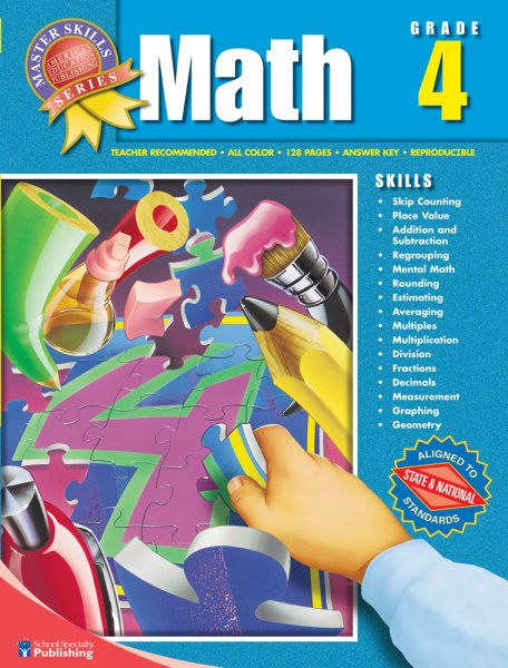Master Skills Math, Grade 4 cover