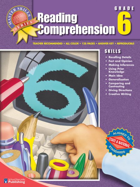 Master Skills Reading Comprehension, Grade 6 cover