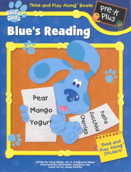 Blue's Reading with Sticker (Think and Play Along Workbooks) cover