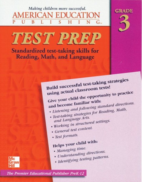 AEP Test Prep, Grade 3 cover