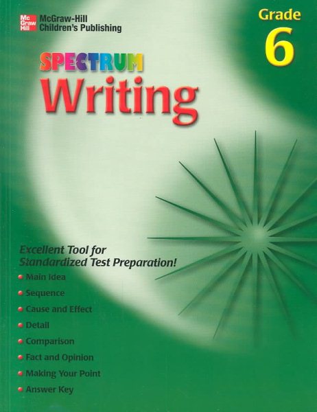 Spectrum Writing, Grade 6 (McGraw-Hill Learning Materials Spectrum) cover