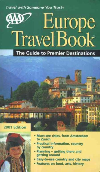AAA 2001 Europe TravelBook: The Guide to Premier Destinations (AAA Europe Travelbook) cover