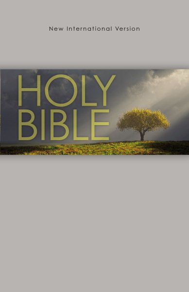NIV, Outreach Bible, Paperback, Gray cover