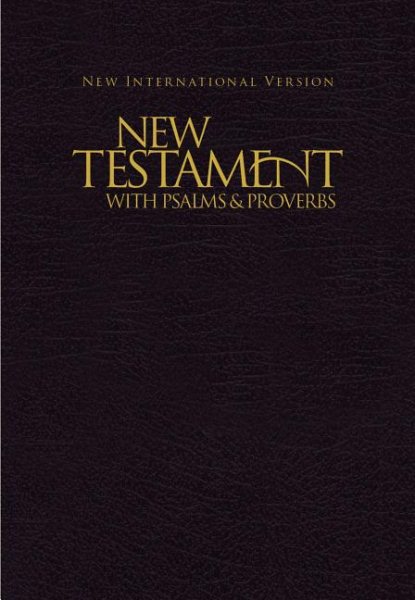 NIV, New Testament with Psalms and Proverbs, Pocket-Sized, Paperback, Black cover