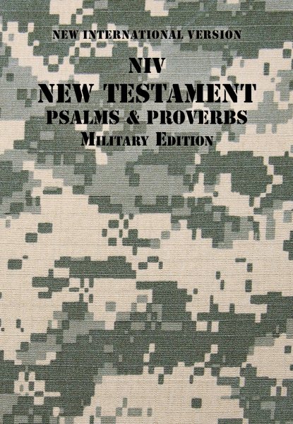 NIV, New Testament with Psalms and Proverbs, Military Edition, Paperback, Digi Camo cover