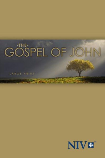 NIV, Gospel of John, Large Print, Paperback cover