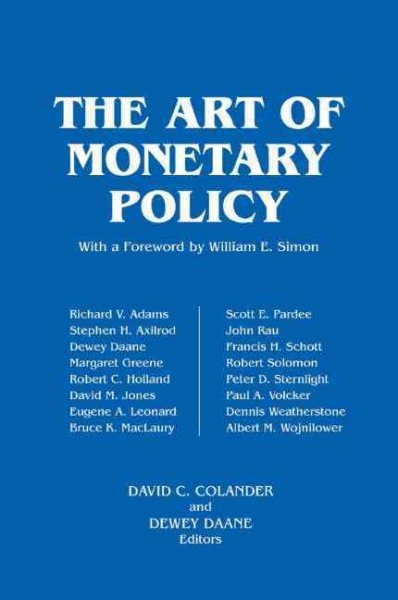 The Art of Monetary Policy cover
