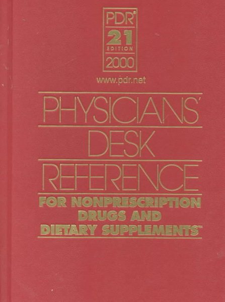 Physicians' Desk Reference for Nonprescription Drugs and Dietary Supplements 2000 cover