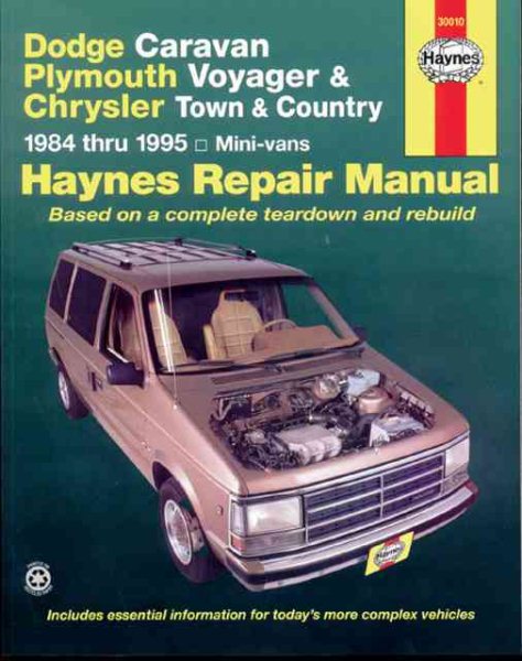 Dodge Caravan, Plymouth Voyager & Chrysler Town & Country (1984-1995) Haynes Rep cover