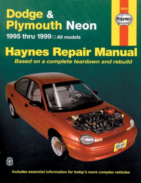 Dodge & Plymouth Neon (1995-1999) Haynes Repair Manual (USA)