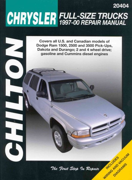 CHRYSLER Full-Size Trucks, 1997-00 (Chilton's Total Car Care Repair Manual) cover