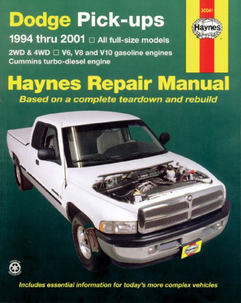 Dodge Full-Size Pickups, 1994-2001 (Haynes Repair Manuals) cover