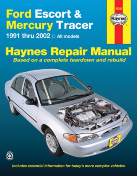 Ford Escort & Mercury Tracer (91-02) Haynes Repair Manual cover