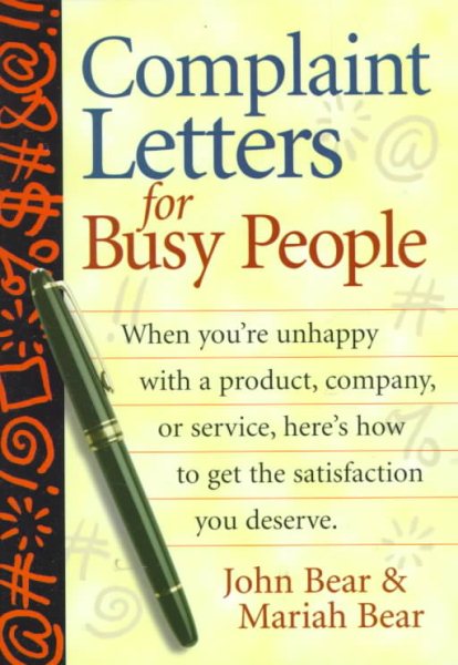 Complaint Letters for Busy People cover