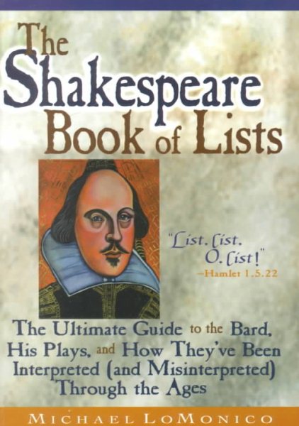 The Shakespeare Book of Lists cover