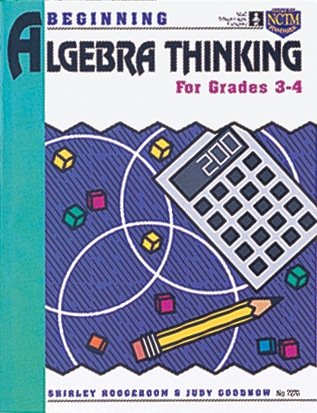 Beginning Algebra Thinking, Grades 3 to 4 cover