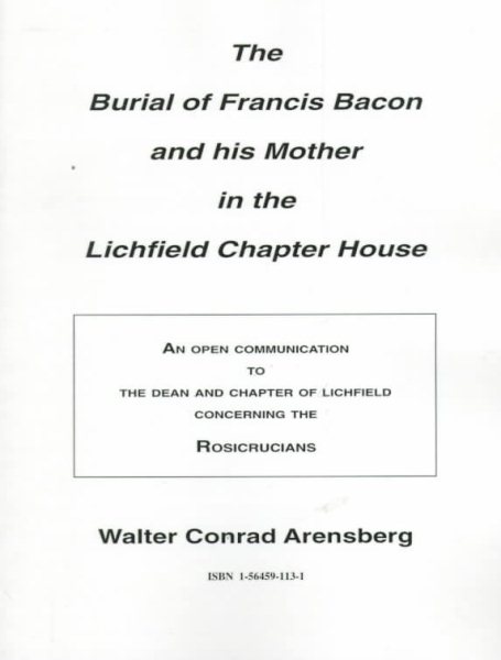 Burial of Francis Bacon and His Mother in the Lichfield Chapter House cover