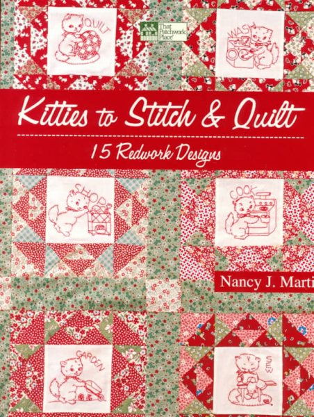 Kitties to Stitch & Quilt: 15 Redwork Designs cover