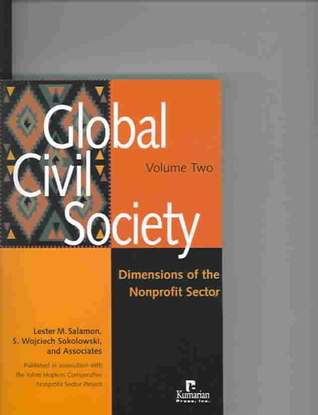 Global Civil Society: Dimensions of the Nonprofit Sector, Volume 2 cover