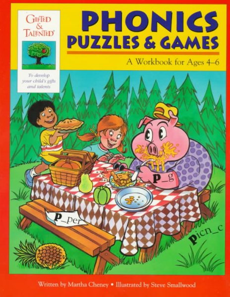 Phonics: Puzzles & Games : A Workbook for Ages 4-6 (Gifted & Talented) cover