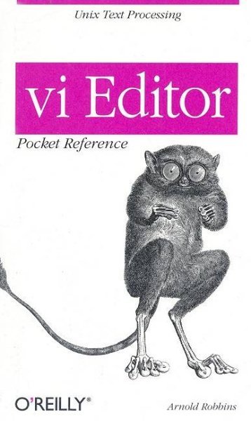 vi Editor Pocket Reference (Pocket Reference (O'Reilly)) cover