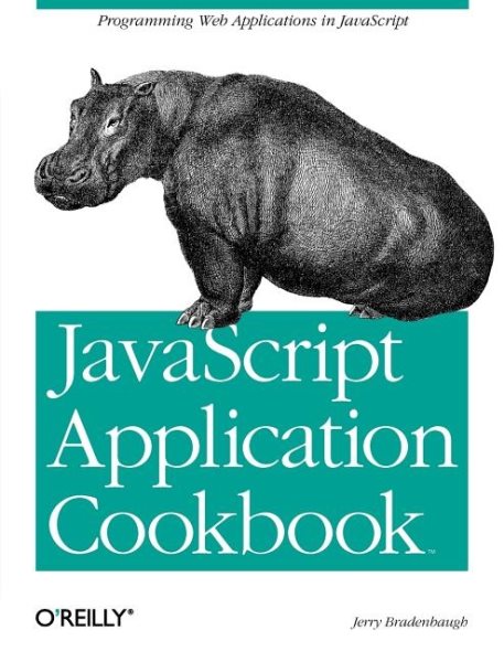JavaScript Application Cookbook: Programming JavaScript Applications cover