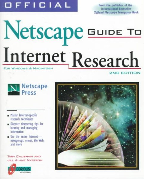 Official Netscape Guide to Internet Research: For Windows & Macintosh cover