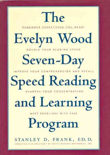 The Evelyn Wood Seven-Day Speed Reading and Learning Program cover