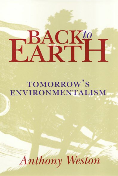 Back to Earth: Tomorrow's Environmentalism cover