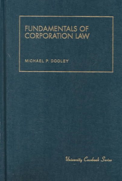 Fundamentals of Corporation Law cover