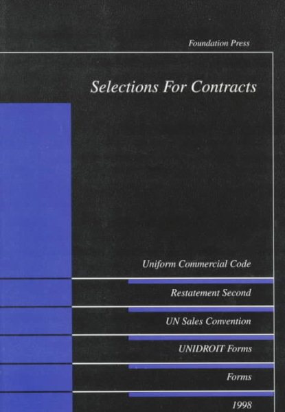 Selections for Contracts, 1998 (Statutory Supplement) cover