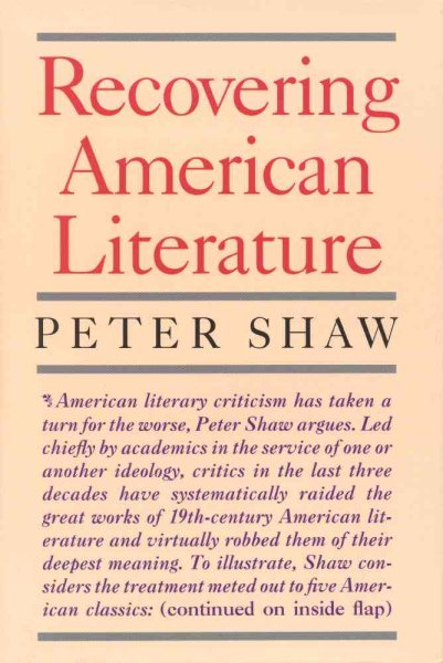 Recovering American Literature cover