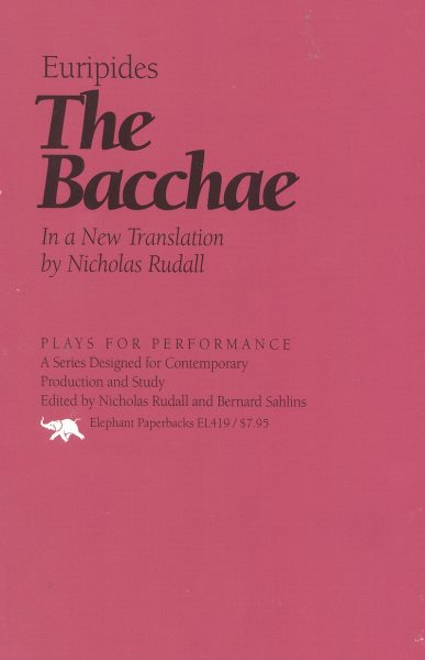 The Bacchae (Plays for Performance Series) cover