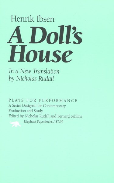 A Doll's House (Plays for Performance Series) cover
