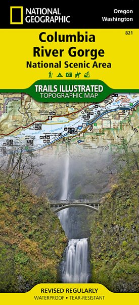Columbia River Gorge National Scenic Area Map (National Geographic Trails Illustrated Map, 821) cover