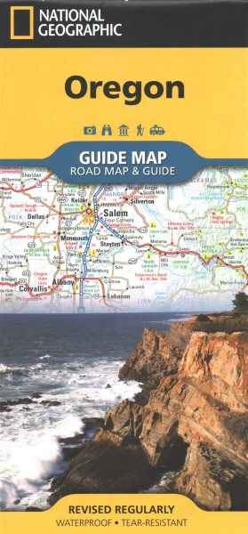 Oregon Map (National Geographic Guide Map) cover