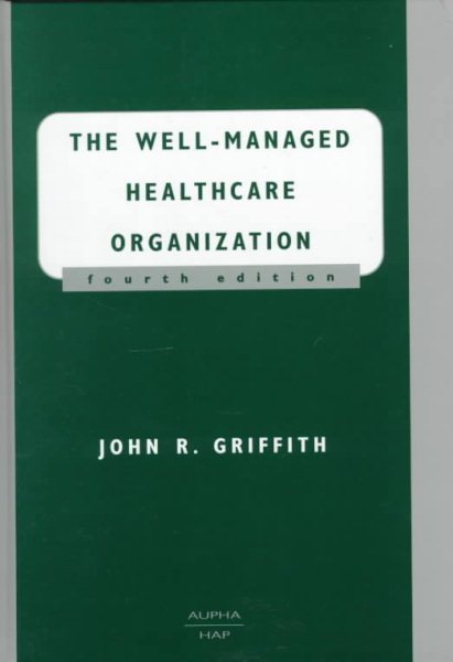 The Well-Managed Healthcare Organization cover