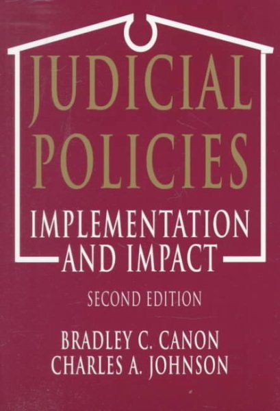 Judicial Policies: Implementation and Impact cover