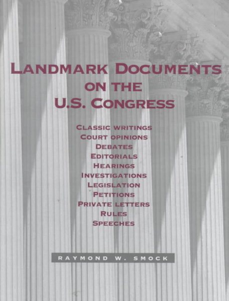 Landmark Documents On the Us Congress cover