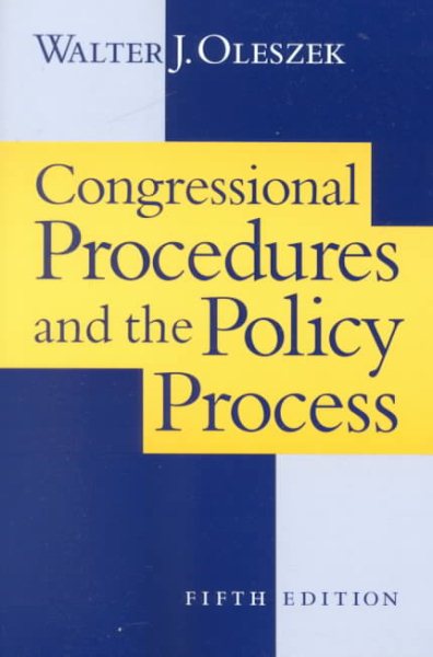 Congressional Procedures and Policy Process cover