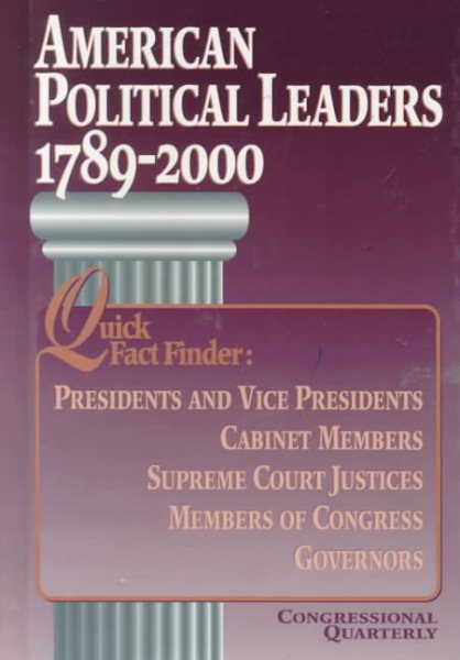 American Political Leaders 1789-2000 (American Leaders) cover