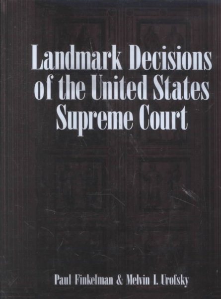 Landmark Decisions of the United States Supreme Court cover
